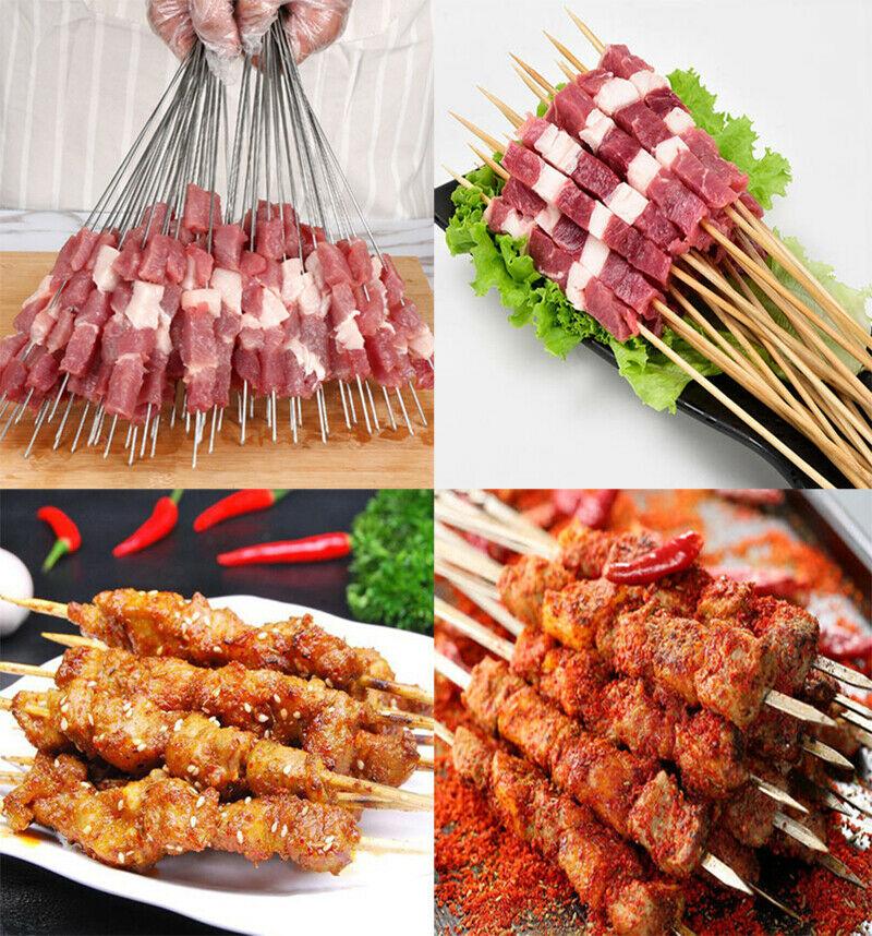 Manual Wear Meat Kebab Machine Outdoor Dining BBQ Preparing Tool  Steel