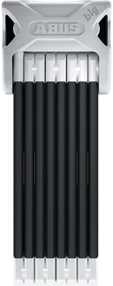 ABUS Bordo Big 6000/120, 4 Feet, White, with Lock Holder SH, Folding Bike Lock