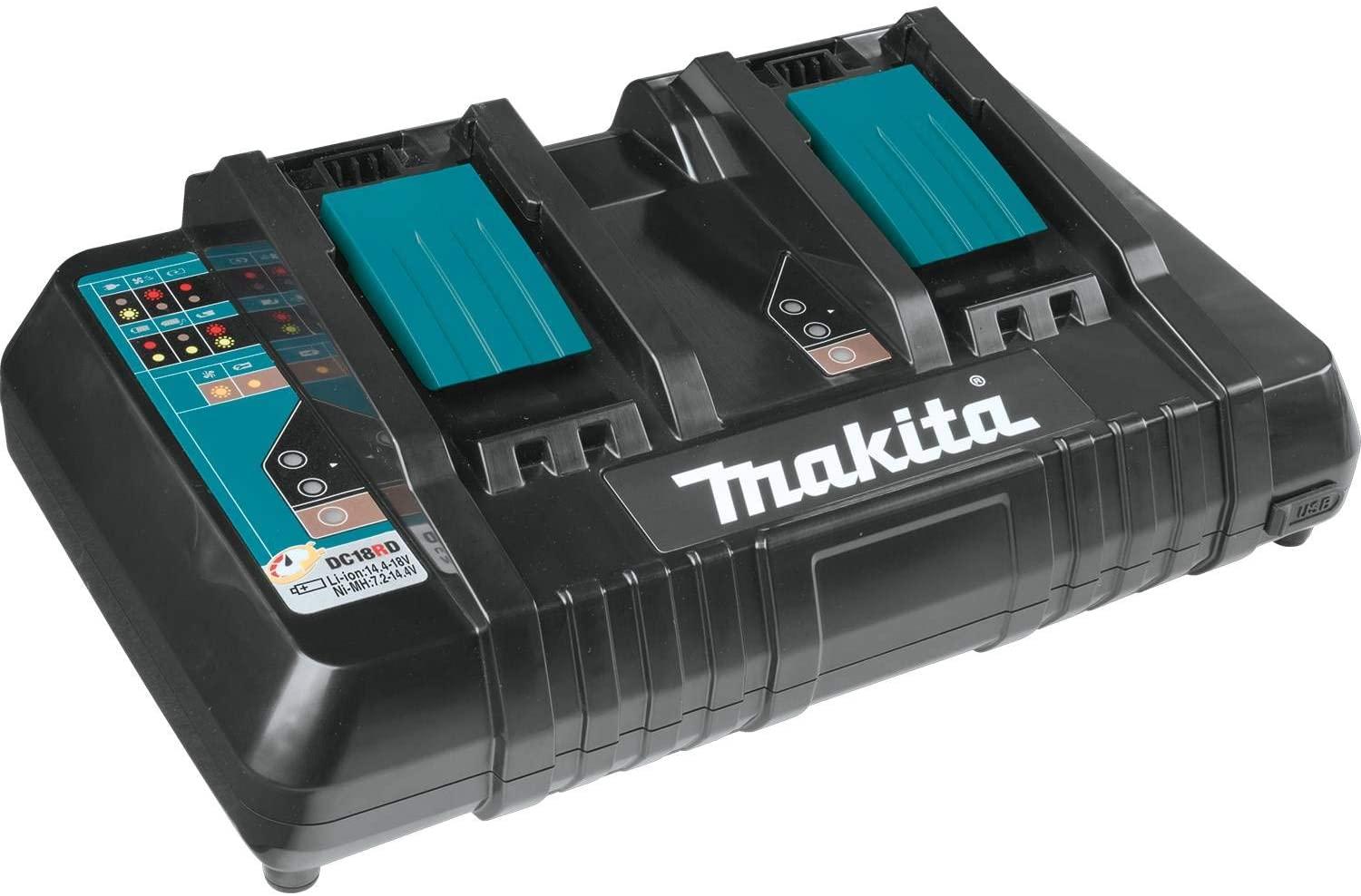 Makita XML07PT1 36V (18V X2) LXT Brushless 21" Commercial Lawn Mower Kit with 4 Batteries (5.0Ah), Teal