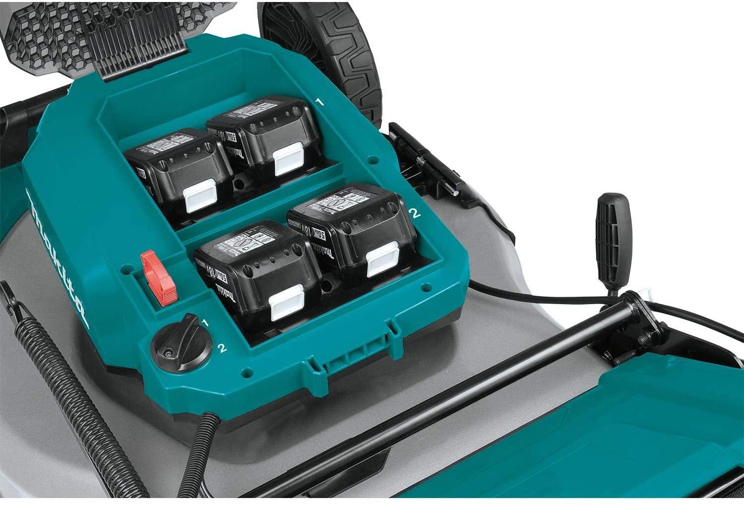 Makita XML06PT1 36V (18V X2) LXT Brushless 18" Self-Propelled Commercial Lawn Mower Kit with 4 Batteries (5.0Ah)