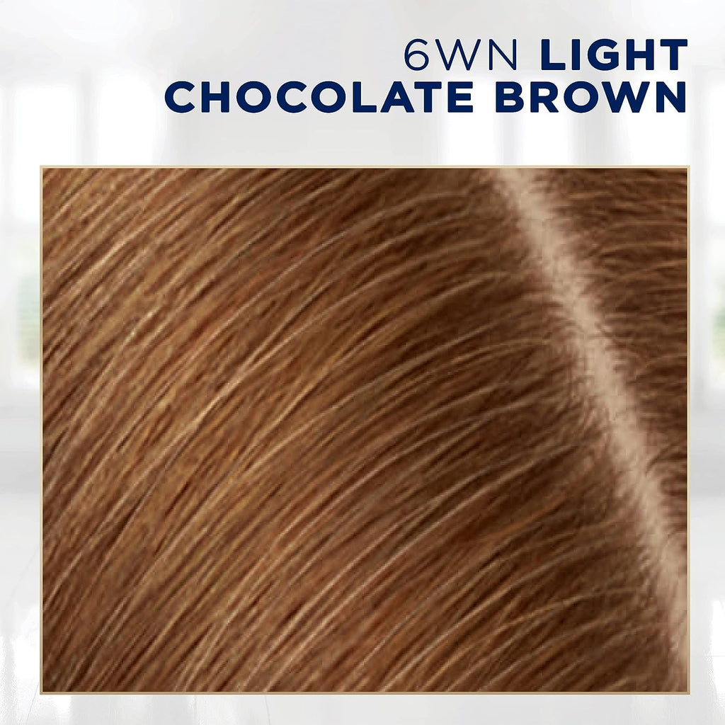 Clairol Root Touch-Up by Nice'n Easy Permanent Hair Dye, 6WN Light Chocolate Brown Hair Color, Pack of 2