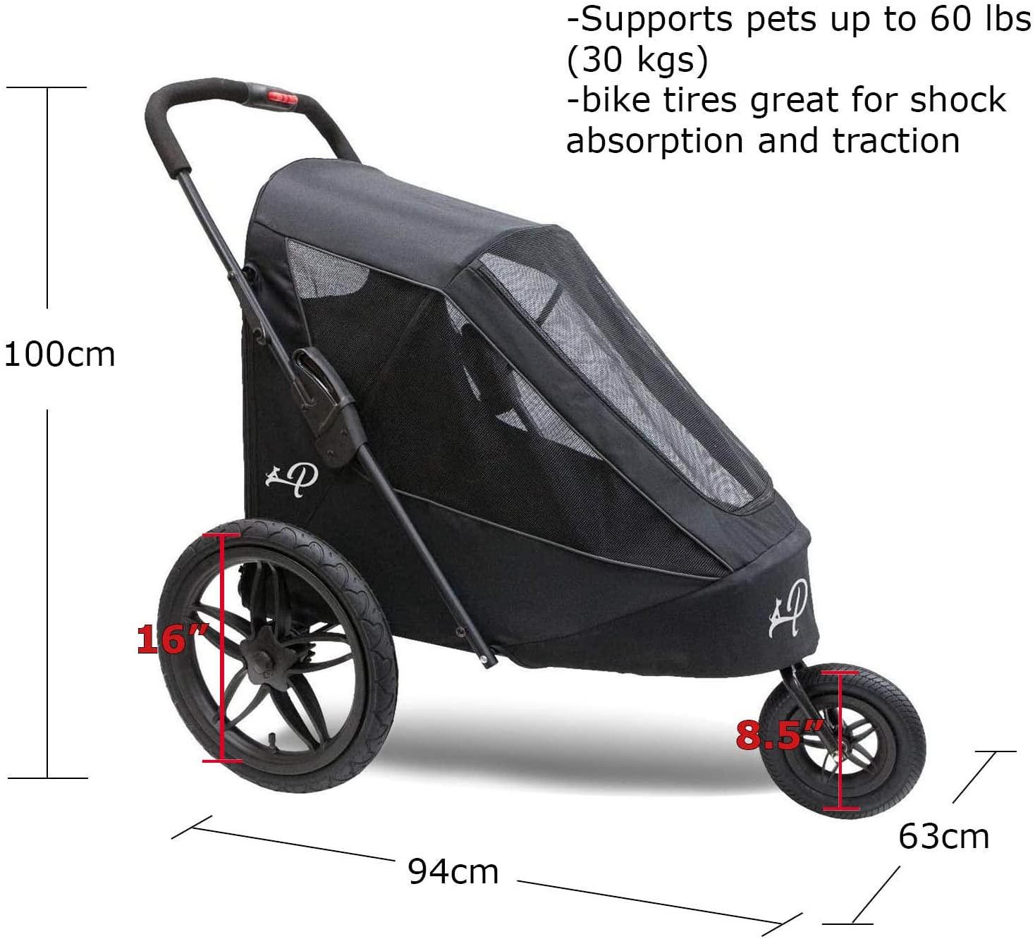 Petique Breeze Jogger- Black