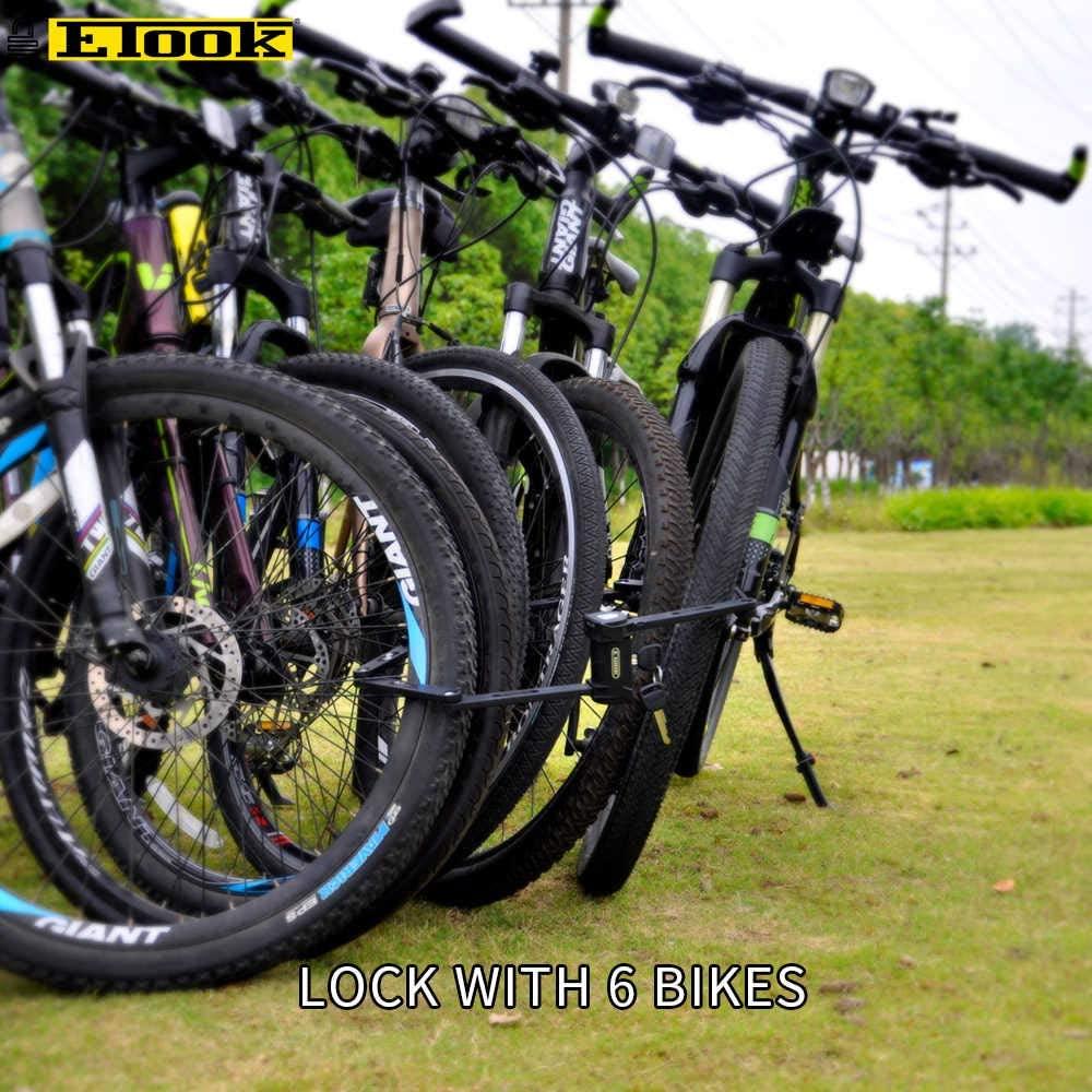 ETOOK ET590 Folding Lock Anti Theft Foldable Structure 1100mm Bicycle Lock/Wearable Compact Bicycle Lock/Heavyweight and Sturdy Bike Lock/Anti Pick Bike Folding Lock