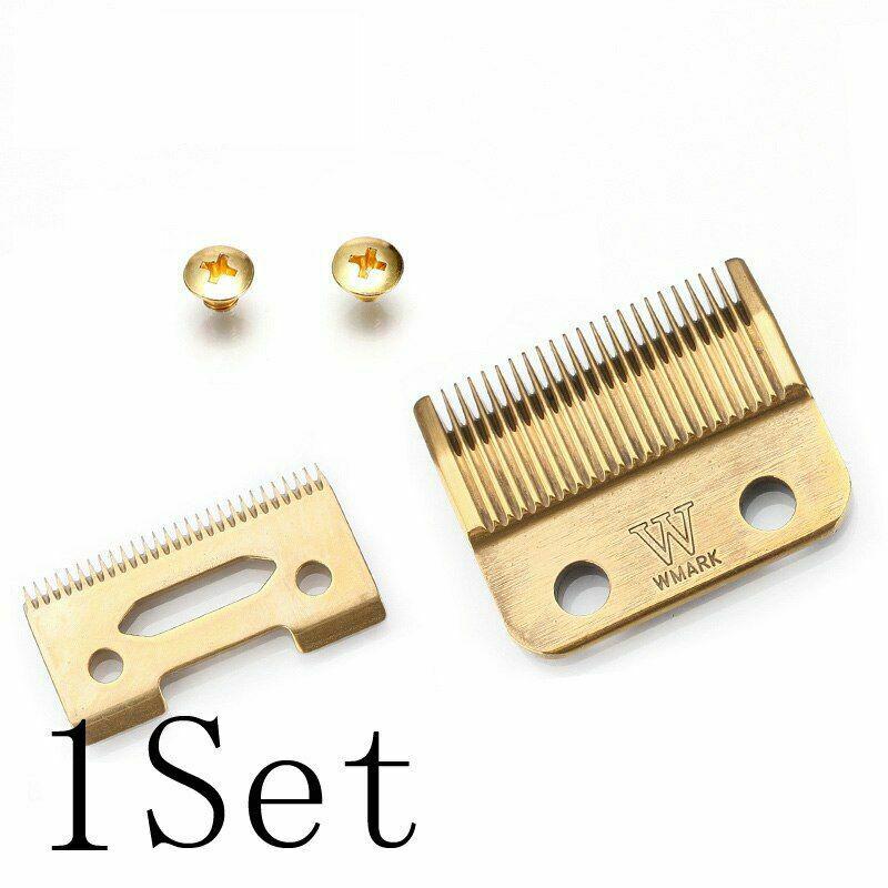 Professional Cordless Hair Clipper Blade High Carton Steel Clipper Golden Screws