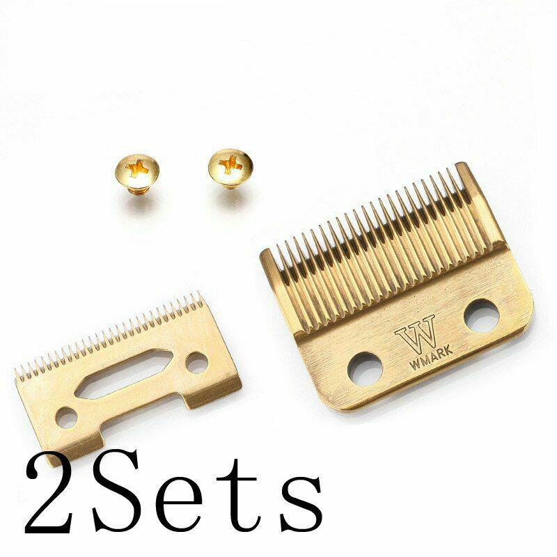 Professional Cordless Hair Clipper Blade High Carton Steel Clipper Golden Screws