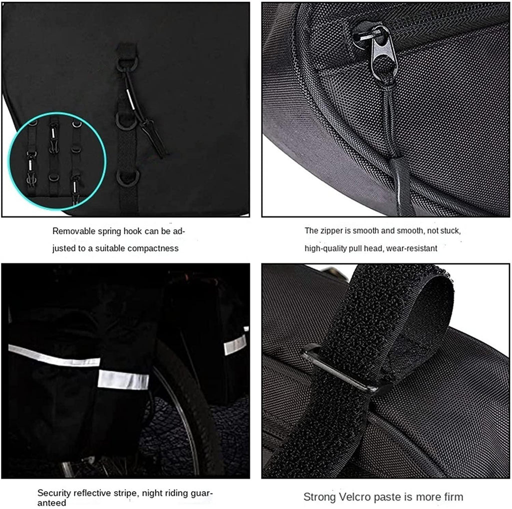 DALIZHAI777 Bike Bag Bicycle Rear Bag 20L Bicycle Rear Seat Luggage Bag with Portable Handle Large Capacity Waterproof Bicycle Trunk Bag Outdoor Travel Bike Accessories Bicycle Accessories