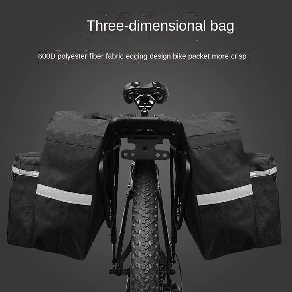 DALIZHAI777 Bike Bag Bicycle Rear Bag 20L Bicycle Rear Seat Luggage Bag with Portable Handle Large Capacity Waterproof Bicycle Trunk Bag Outdoor Travel Bike Accessories Bicycle Accessories