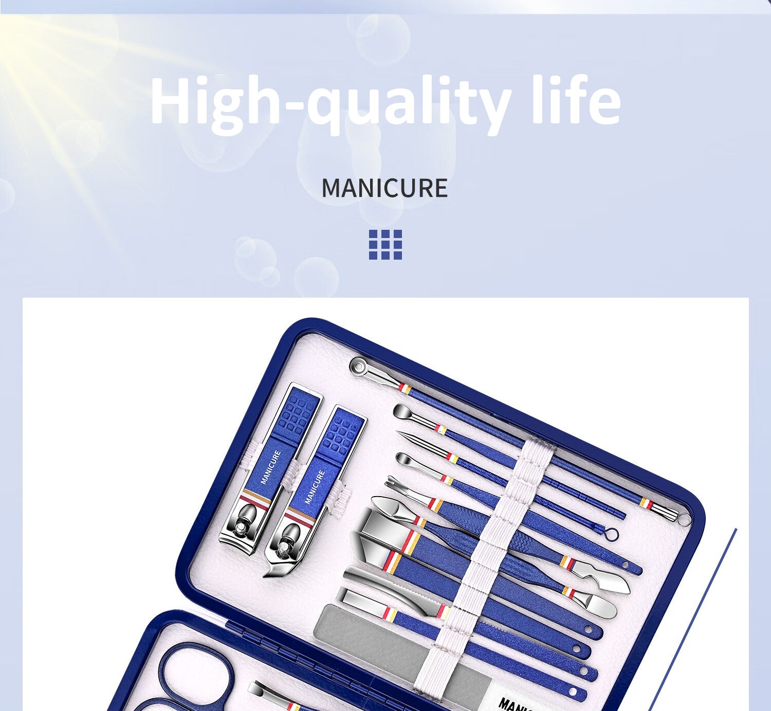 Manicure Set,  Steel Toe Finger Nail Clipper Nail Files Nail Cutter, Personal Care Tools, For Men Women