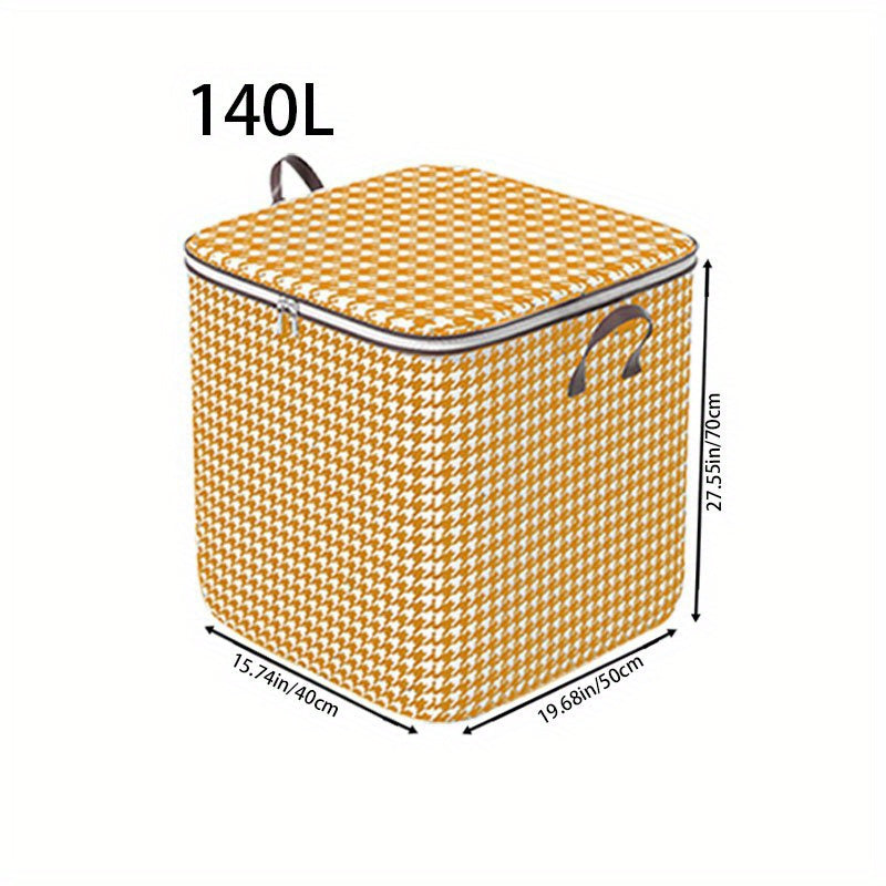180-liter Houndstooth Bag Clothes LarCapacity Household Quilt Bag Moving Bag PacMoisture-proof Bag For PacClothes