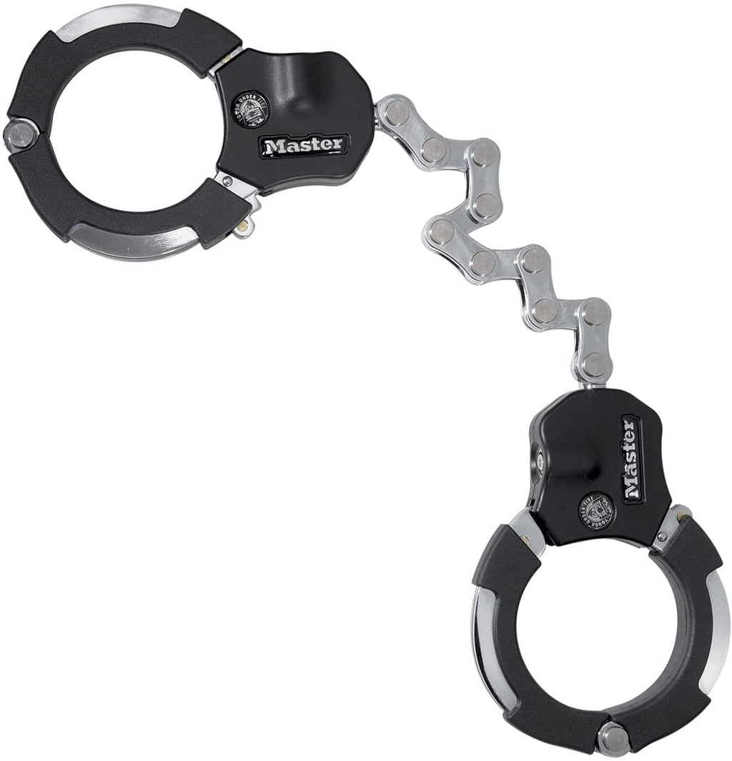Master Lock Unisex's Certified Cuffs, Bike Lock, Silver, Large