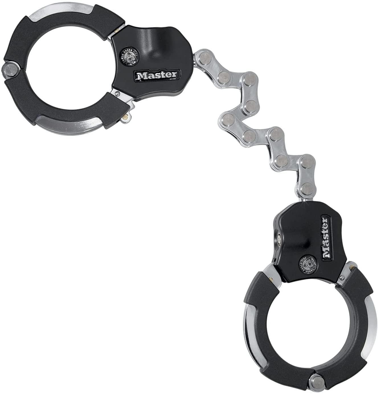 Master Lock Unisex's Certified Cuffs, Bike Lock, Silver, Large