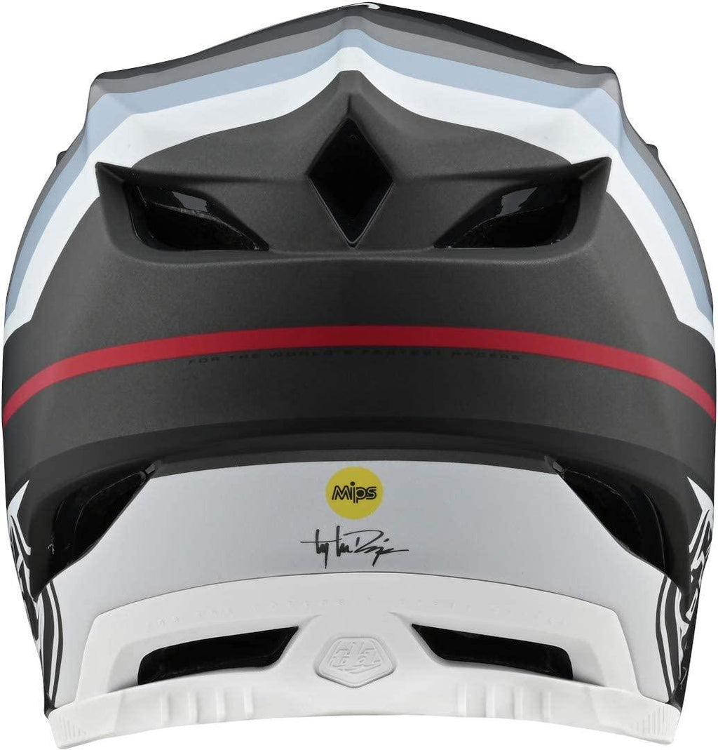 Troy Lee Designs Adult | BMX | Downhill | Mountain Bike | Full Face D4 Composite MIPS Mirage Helmet (Small, Black/Silver)