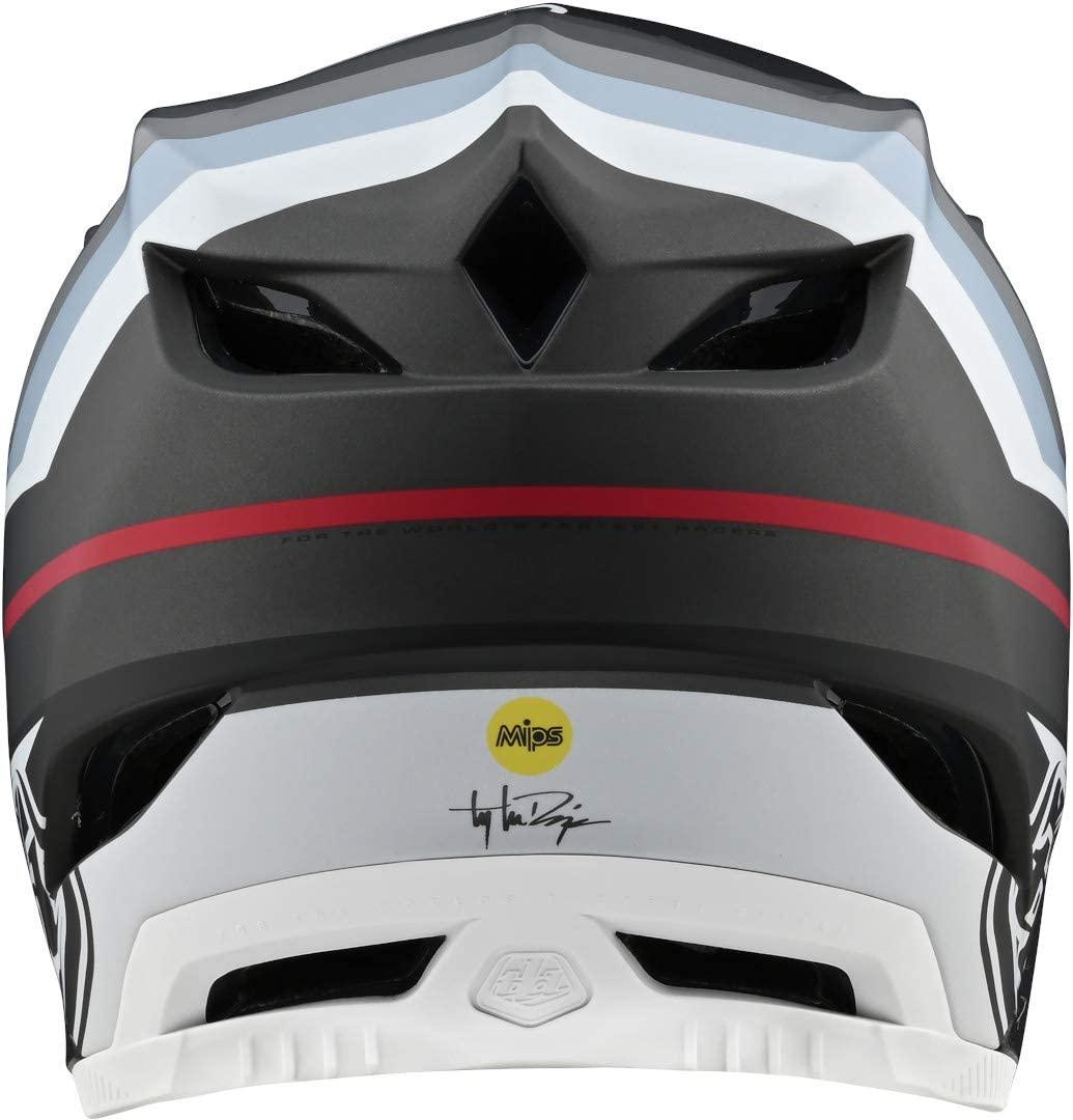 Troy Lee Designs Adult | BMX | Downhill | Mountain Bike | Full Face D4 Composite MIPS Mirage Helmet (Small, Black/Silver)
