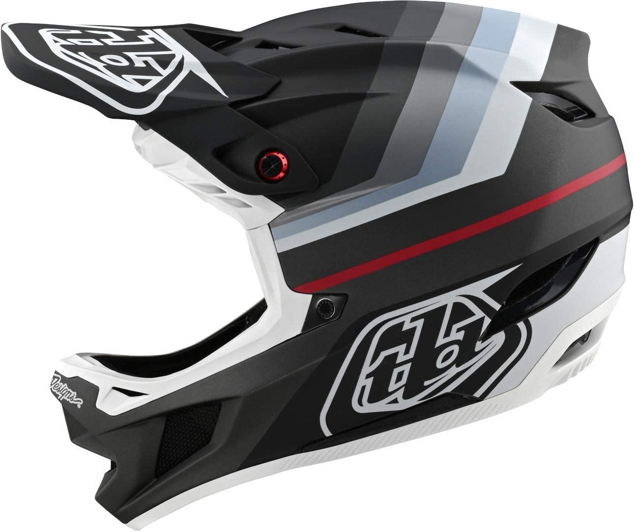 Troy Lee Designs Adult | BMX | Downhill | Mountain Bike | Full Face D4 Composite MIPS Mirage Helmet (Small, Black/Silver)