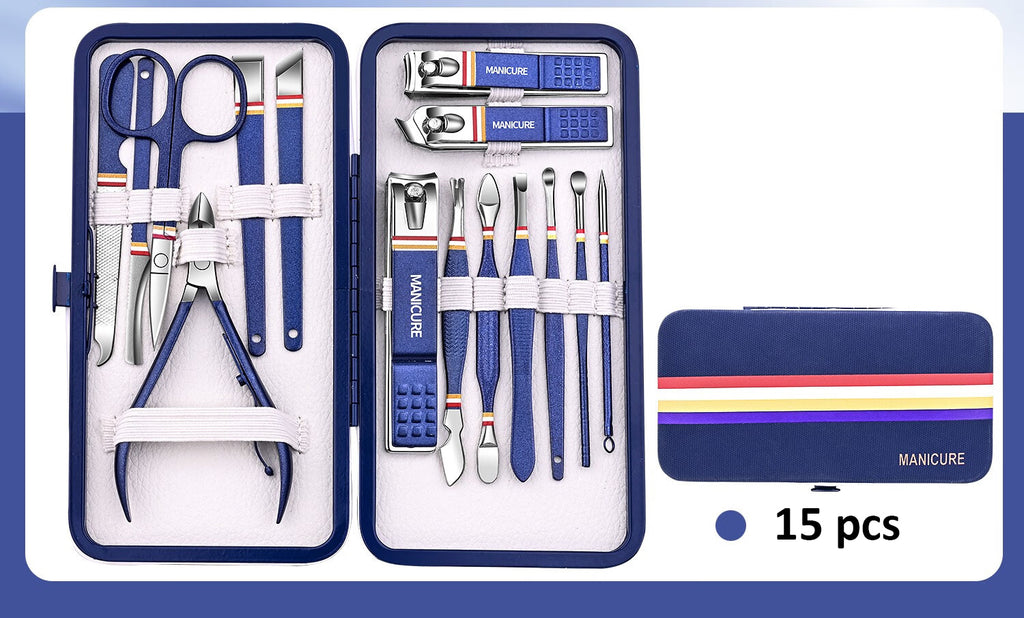 Manicure Set,  Steel Toe Finger Nail Clipper Nail Files Nail Cutter, Personal Care Tools, For Men Women