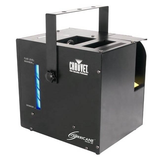 NEW! CHAUVET Hurricane Haze Fog Machine + Fog Machine Fluid, 1 Gallon (2 Pack)