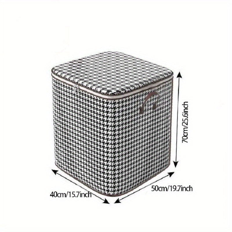 180-liter Houndstooth Bag Clothes LarCapacity Household Quilt Bag Moving Bag PacMoisture-proof Bag For PacClothes