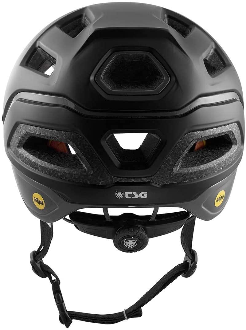 TSG Scope Bicycle & Mountain Bike Helmet w/Tuned Fit, Trail, MTB, Adults & Youth, Low Fit, Protective Gear, Impact Protection, Air Vents, Strap Lamp/Camera Mount, Safety Rated, Swiss, Satin Black