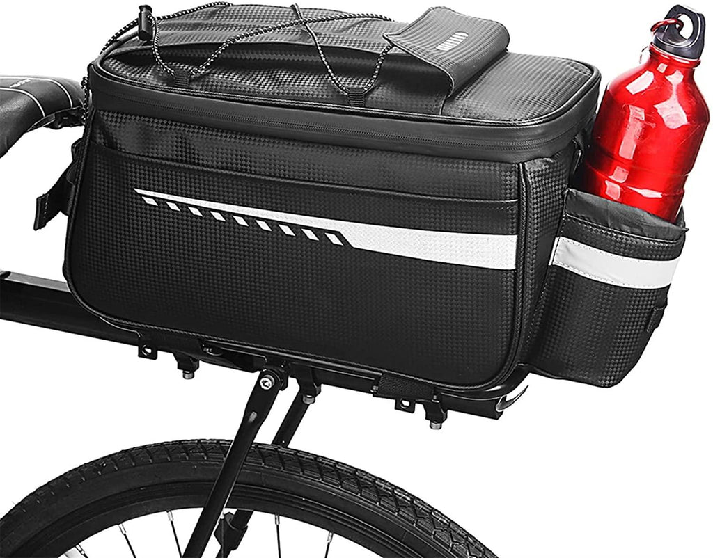 DALIZHAI777 Bike Bag Mountain Bike Backseat Bag Reflective Bicycle Rear Seat Rack Pannier Trunk Picnic Thermal Insulation Storage Bag Cycling Luggage Shoulder Handbag Bicycle Accessories