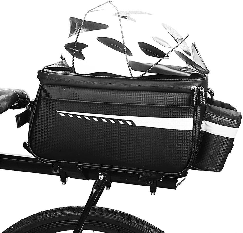 DALIZHAI777 Bike Bag Mountain Bike Backseat Bag Reflective Bicycle Rear Seat Rack Pannier Trunk Picnic Thermal Insulation Storage Bag Cycling Luggage Shoulder Handbag Bicycle Accessories