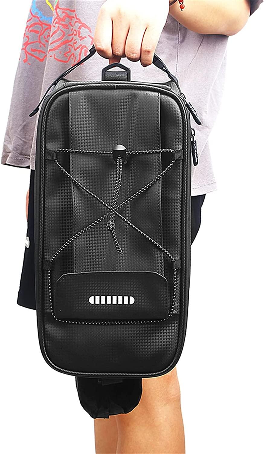 DALIZHAI777 Bike Bag Mountain Bike Backseat Bag Reflective Bicycle Rear Seat Rack Pannier Trunk Picnic Thermal Insulation Storage Bag Cycling Luggage Shoulder Handbag Bicycle Accessories