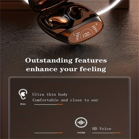 Ultra-Long Standby Wireless Earphone Headset - Ultra-Thin On-Ear Sports Bass For Android &amp; Ios