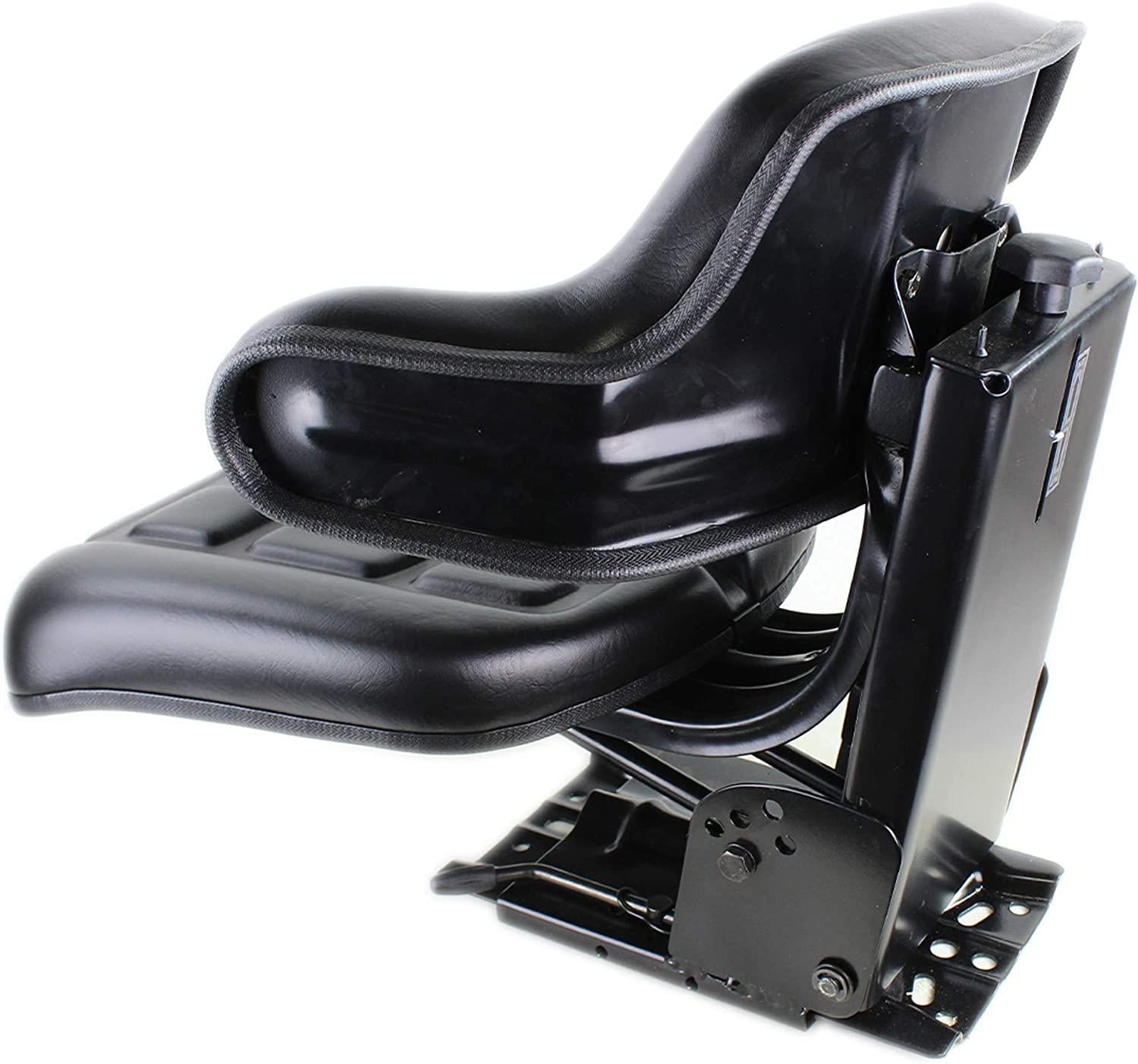 E-D9NN400DB12B Wrap Around Black Tractor Seat for Ford / Holland NAA, 2N, 8N, 9N, 501, 600, 700, 800, 900, 2610, 2810, 2910, 2120, 2600, 2110, 2000, 3400, 3330, 3300, 3500, 3310, 3120, 3230, 3000+