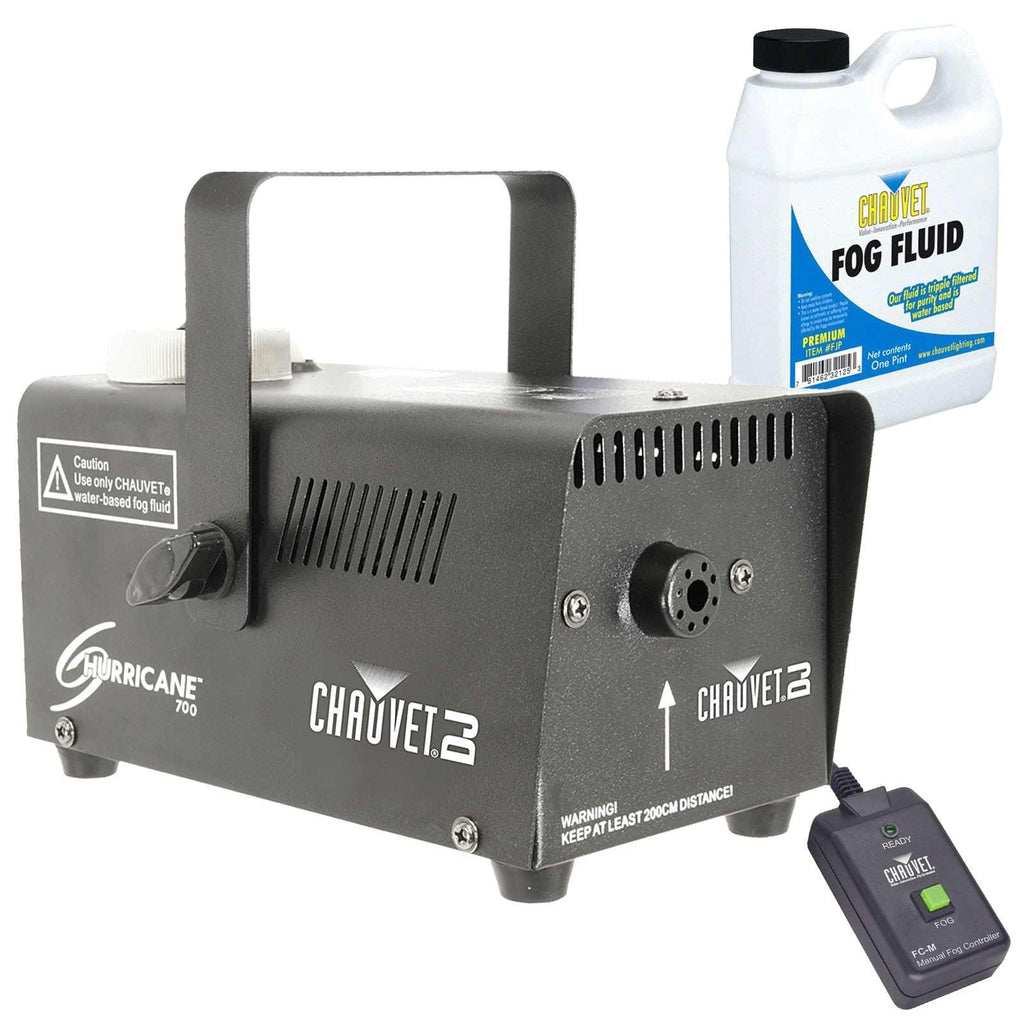 Chauvet DJ 4Bar Quad Complete Wash Lighting System with Hurricane 700 Fog Machine Package