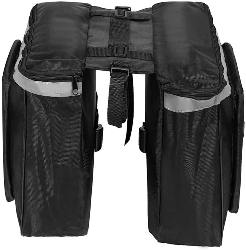 DALIZHAI777 Bike Bag 25L Bicycle Big Double Pack Large Capacity Bike Carrier Bag Rear Rack Trunk Waterproof Cycling Luggage Seat Pannier Storage Bag Bicycle Accessories (Color : Blue)