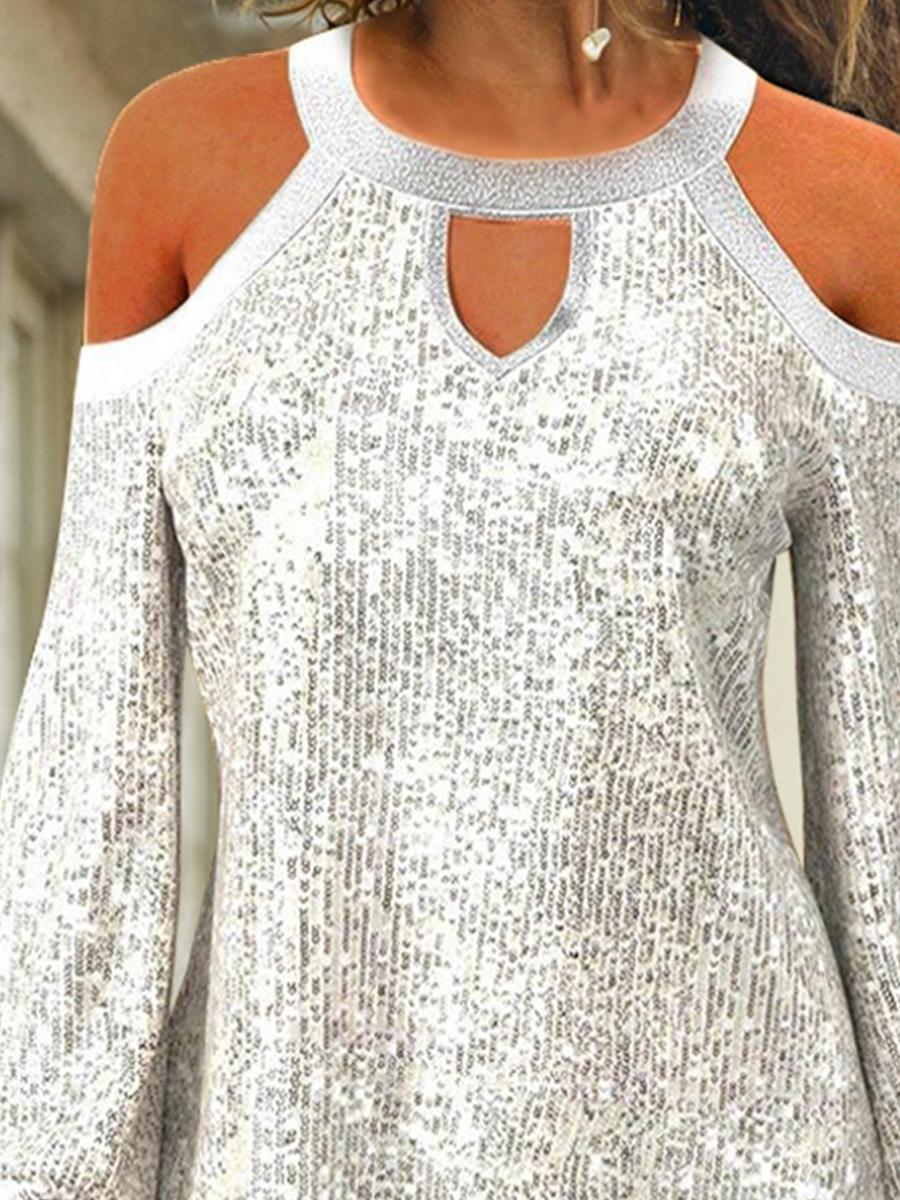Fashion Party Holiday Casual Long Sleeve T-shirt