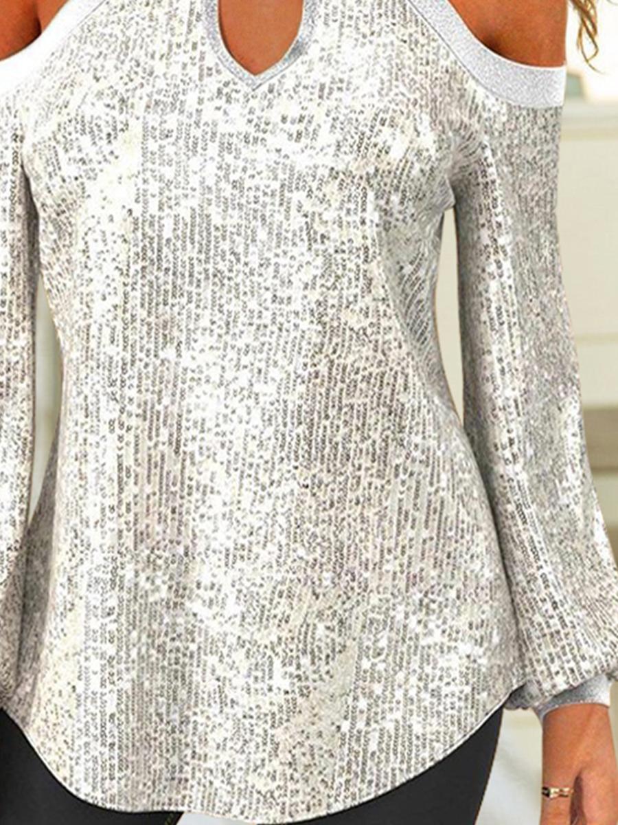 Fashion Party Holiday Casual Long Sleeve T-shirt