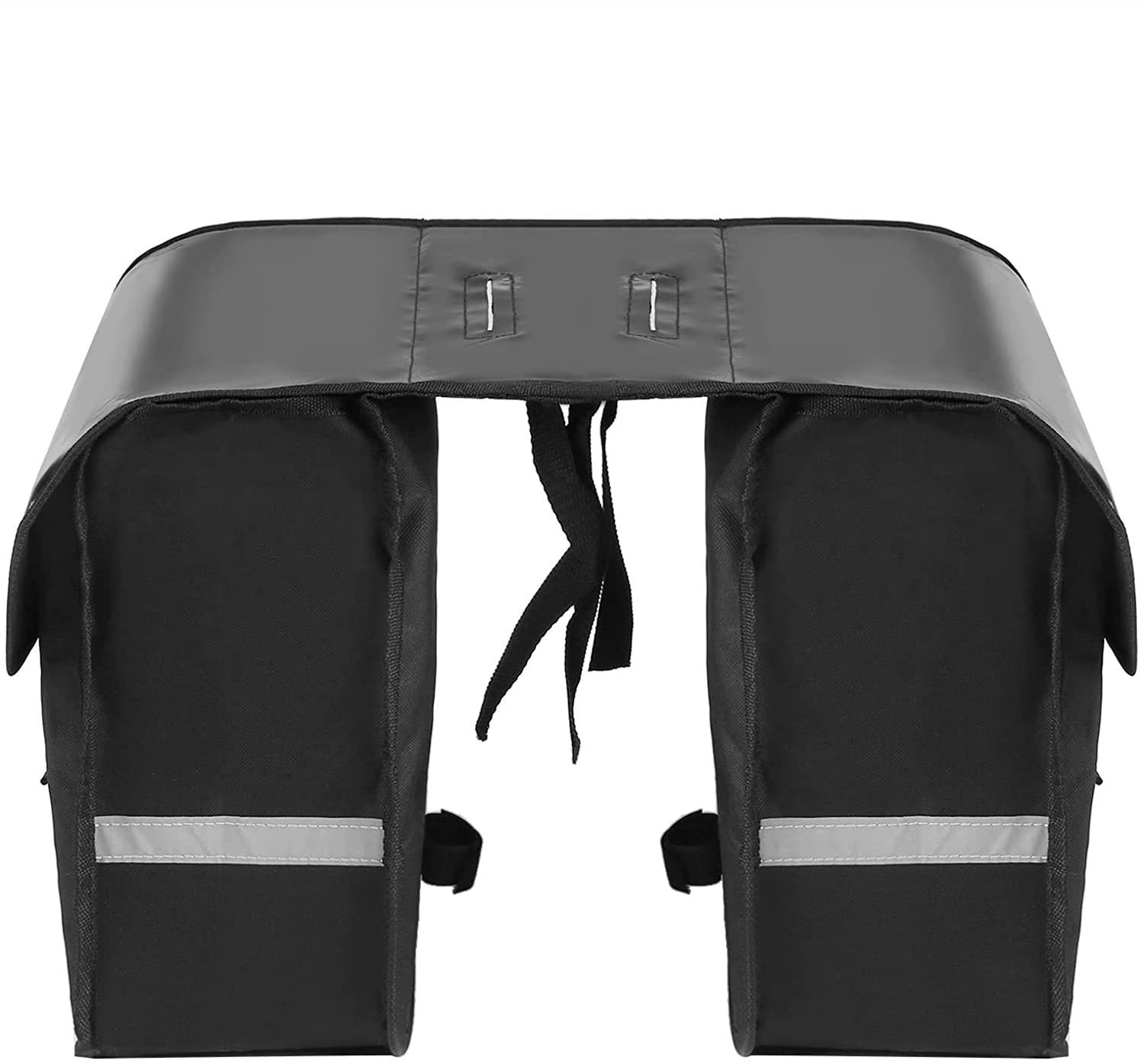 DALIZHAI777 Bike Bag 28L Water Resistant Bicycle Rear Seat Bag Rack Trunk Bag Bike Commuter Bag Pannier Bike Large Capacity Tail Seat Double Side Travel Bag Bicycle Accessories