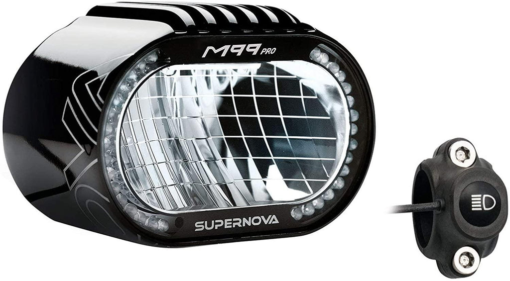 Supernova Unisex – Adult's M99 Pro Bicycle Light, Black, 1100-1600 Lumen