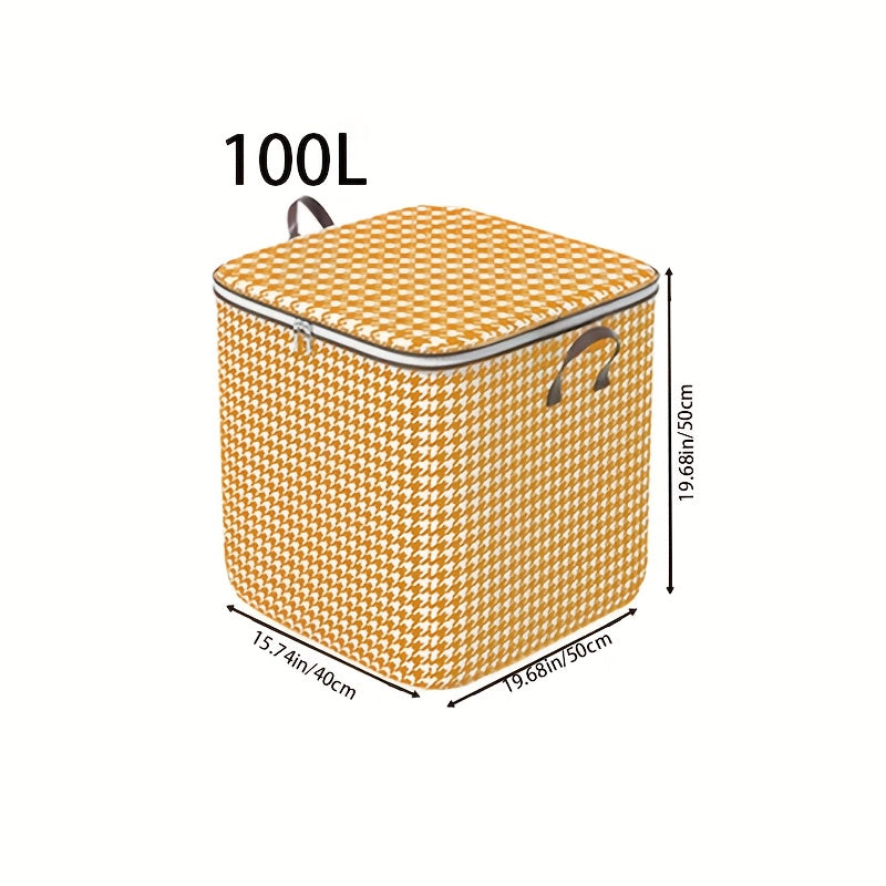 180-liter Houndstooth Bag Clothes LarCapacity Household Quilt Bag Moving Bag PacMoisture-proof Bag For PacClothes