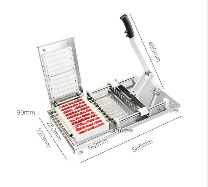 steel manual doner kebab meat skewer machine