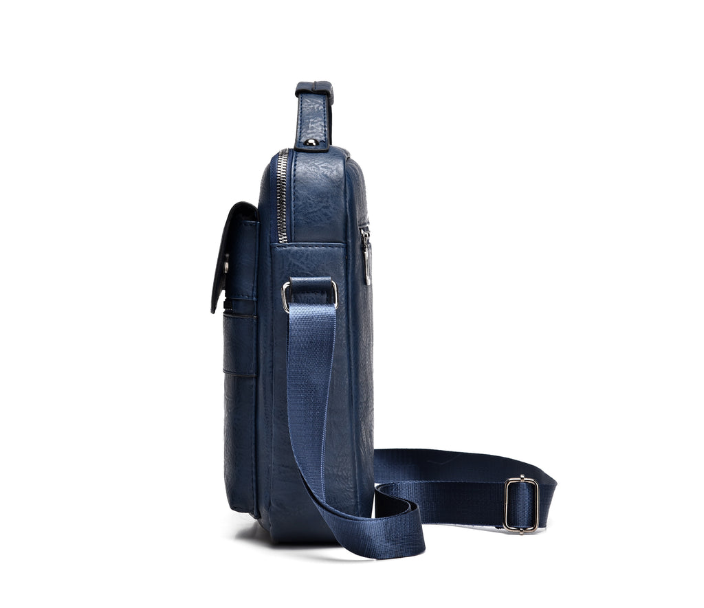 WEIXIER 1/2pcs Crossbody Bag, Men's Shoulder Bag, Retro Faux Leather Vertical Business Casual Satchel Bag, Men's Gift For Father/Anniversary