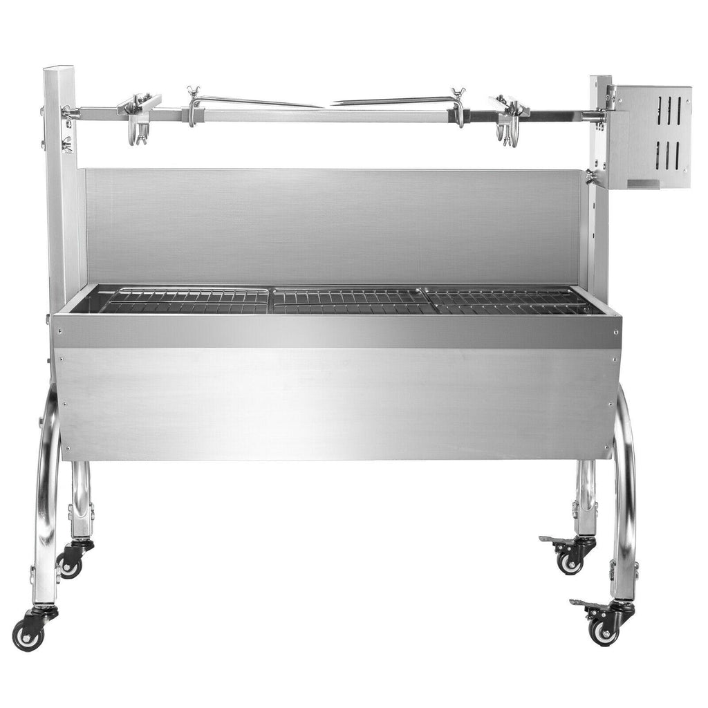 45W BBQ Roaster Rotisserie 132lb  Steel Pork Lamb Goat Spit Grill