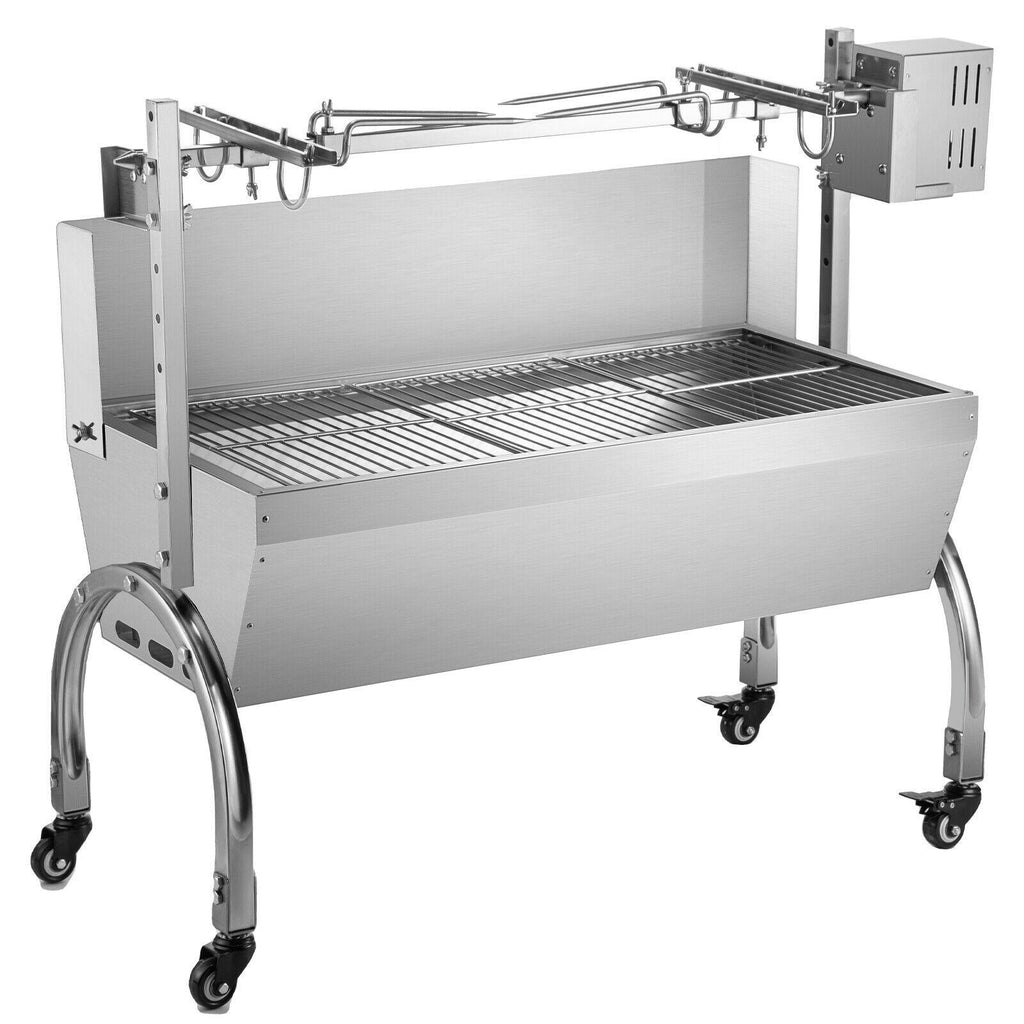 45W BBQ Roaster Rotisserie 132lb  Steel Pork Lamb Goat Spit Grill
