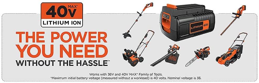 BLACK+DECKER 40V MAX Cordless Lawn Mower, 20-Inch (CM2043C)