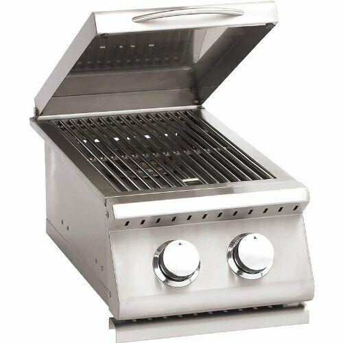 Grills  Steel Sizzler Double Side Burner Sizsb2 Natural Gas