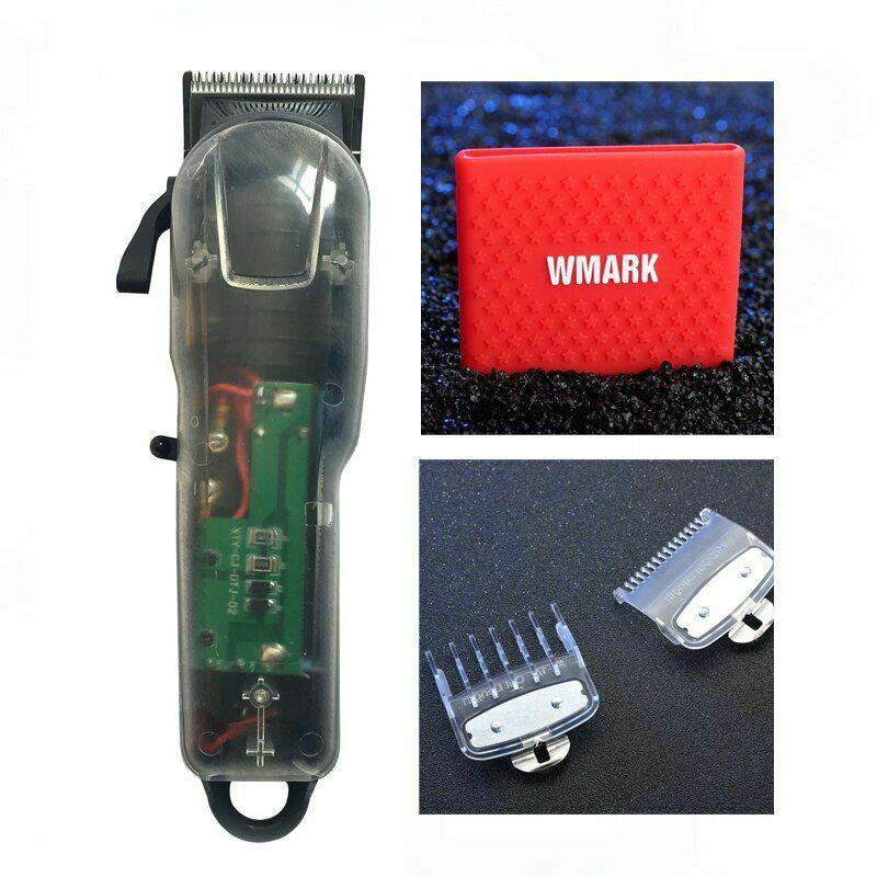 Hair Trimmer Transparent Professional Rechargeable Clipper 6900 RPM 2200 Battery