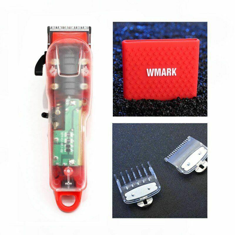 Hair Trimmer Transparent Professional Rechargeable Clipper 6900 RPM 2200 Battery