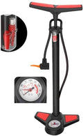 BZLLW Bicycle Pump High Pressure Floor Standing Bike Tyre Manual Pump,with Air Pressure Gauge Floor Drive with Gauge Cycling Accessories