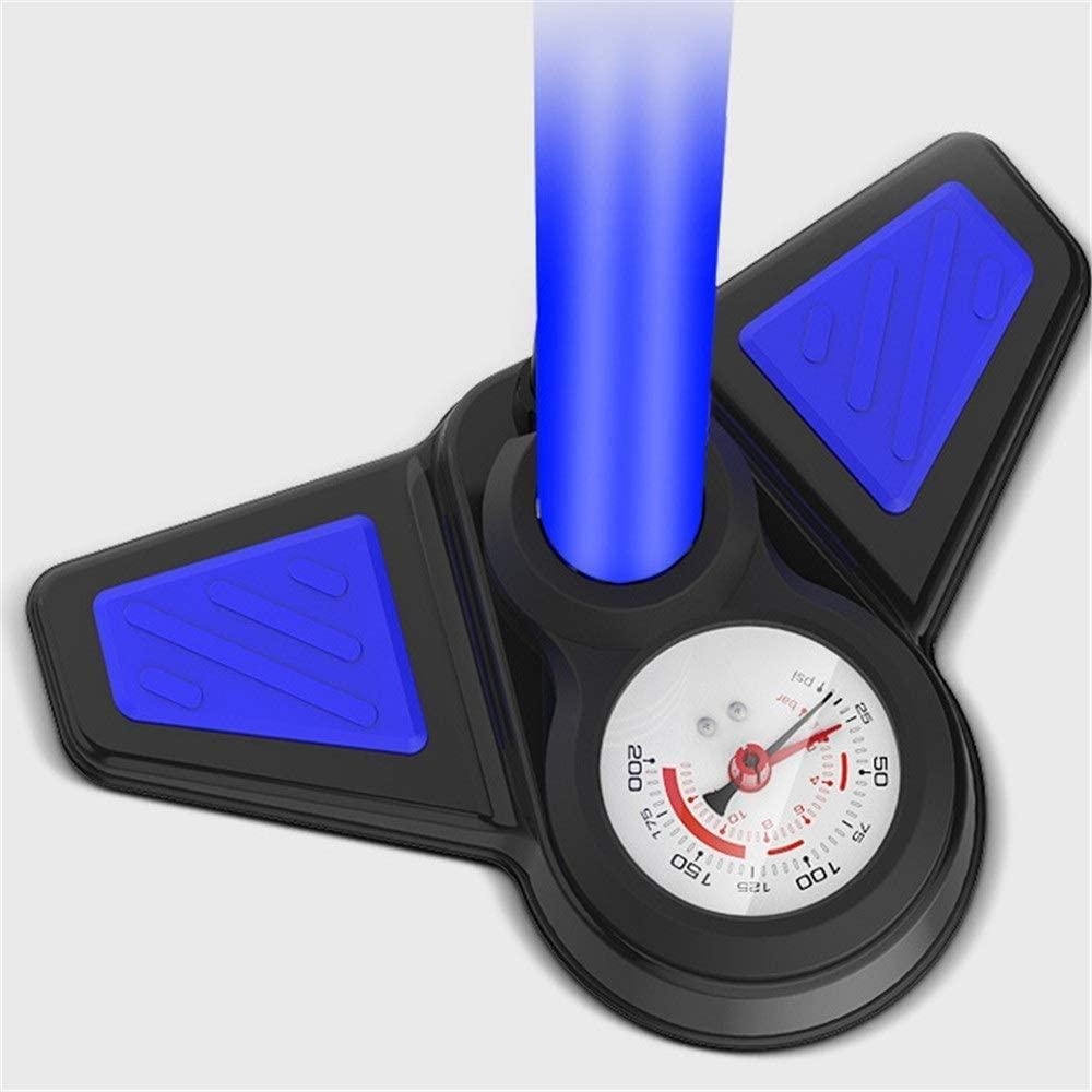 BZLLW Bicycle Pump High Pressure Floor Standing Bike Tyre Manual Pump,with Air Pressure Gauge Floor Drive with Gauge Cycling Accessories