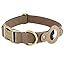AirTag Dog Collar for Small Dogs Puppy - Soft Leather Dog Collar with Apple AirTag Holder and Metal Buckle - Smart Tracker GPS Apple Air Tag Pet Collars (Red, S)