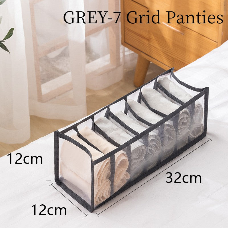 Bra &amp; Panty Organizer, Foldable Underwear StoraBox, Drawer Closet StoraDivider For Tie, Lingerie, Socks