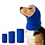 3Pack Dog Calming Hoodie for Small Medium Large Dogs High Elastic Pet Anxiety Relief Ear Wrap Cat Calming Collar Noise Reduce Protection for Fireworks,Thunder,Force Drying (Grey)