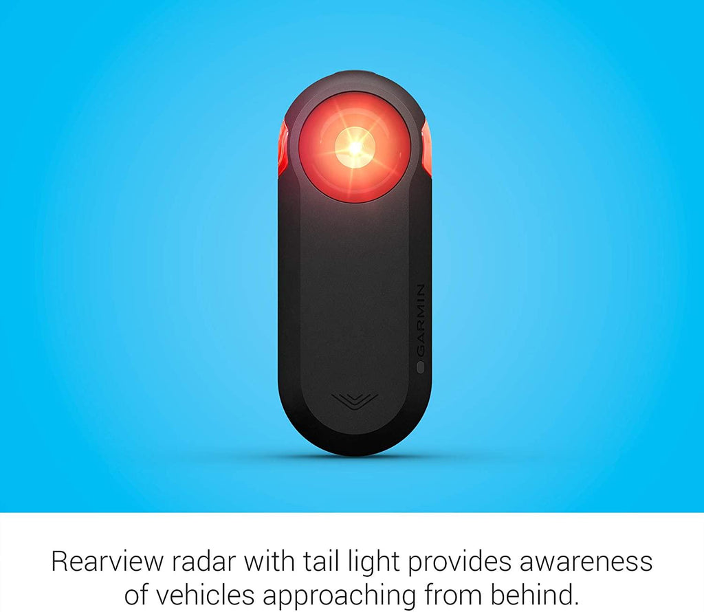 Garmin Varia RTL515, Cycling Rearview Radar with Tail Light, Visual and Audible Alerts for Vehicles Up to 153 Yards Away, 010-02376-00, One Size