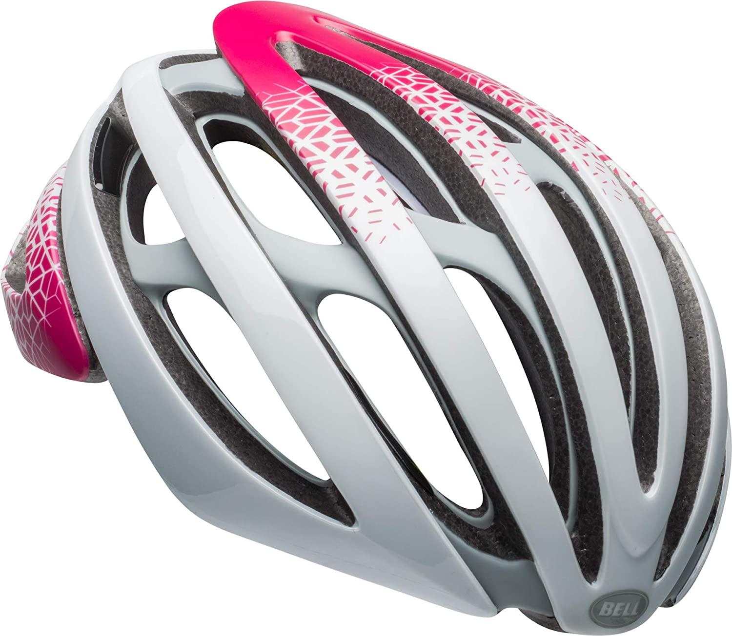 BELL Z20 MIPS Joy Ride Adult Road Bike Helmet - Matte/Gloss White/Cherry Dissolve (2018), Small (52-56 cm)