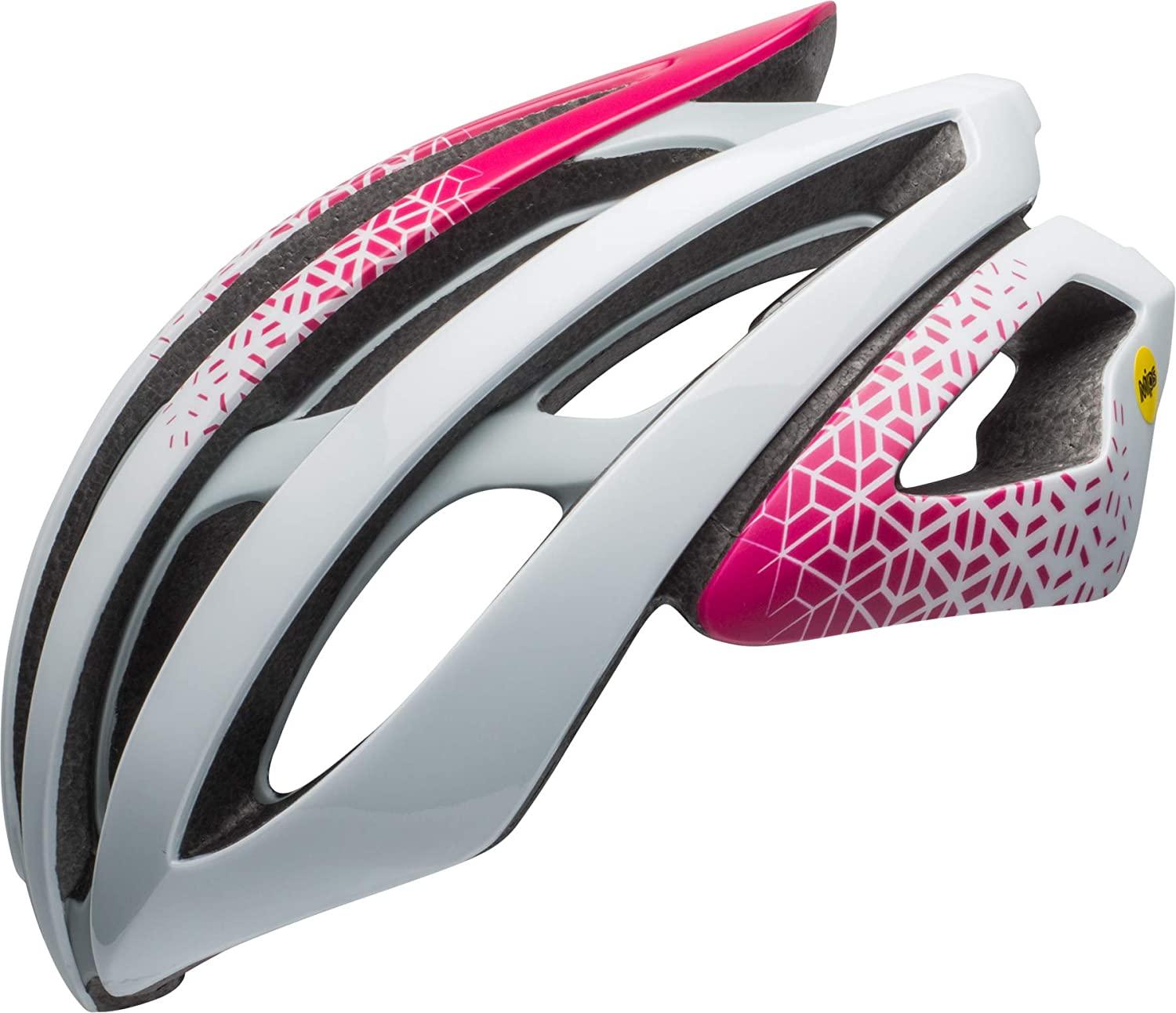 BELL Z20 MIPS Joy Ride Adult Road Bike Helmet - Matte/Gloss White/Cherry Dissolve (2018), Small (52-56 cm)